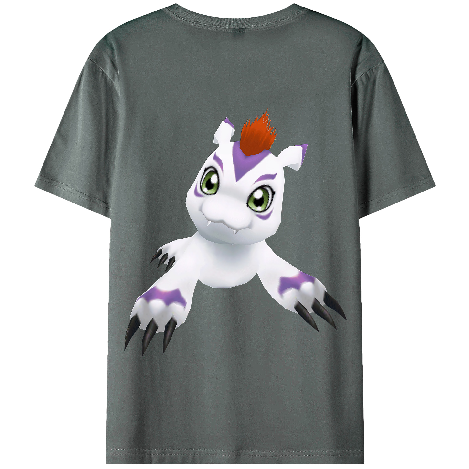 （画像用） Digimon デジタルモンスター/デジモン 綿100％半袖Tシャツ（背面プリント）